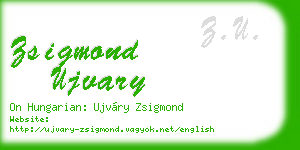 zsigmond ujvary business card